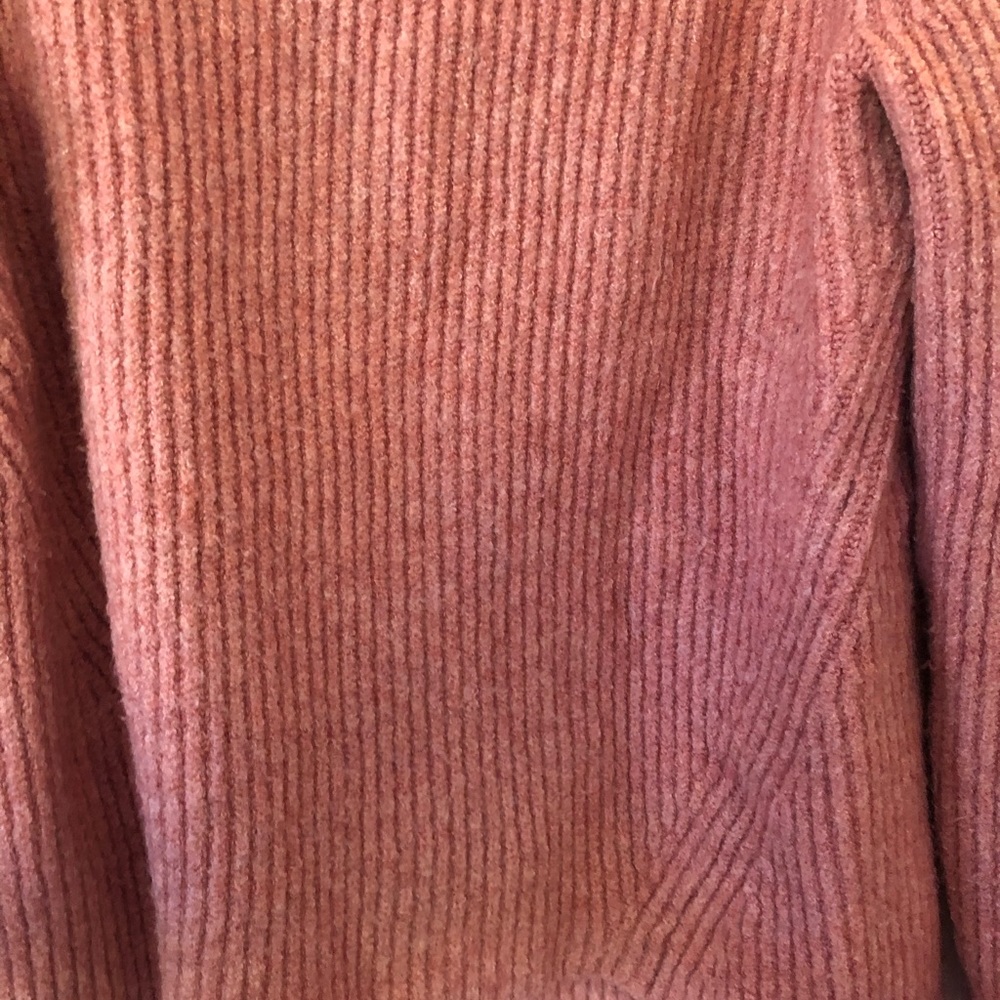 Madewell Pink Mockneck Sweater - Picture 5 of 6